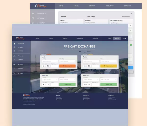This is a digital marketplace featuring a freight exchange which supports trade and industry companies, freight forwarders and road hauliers to assign and find transport orders for road transport.